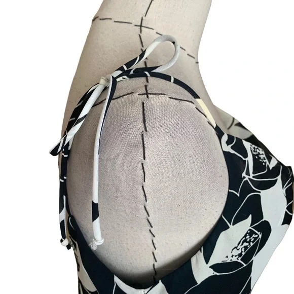 Vintage Y2K B Smart Cowl Slip Print Dress Sex City Carrie Bradshaw - Picture 4 of 10